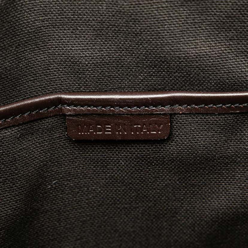 Burberry Haymarket Check Coated Canvas Tote Brown Canvas Good condition - Box View
