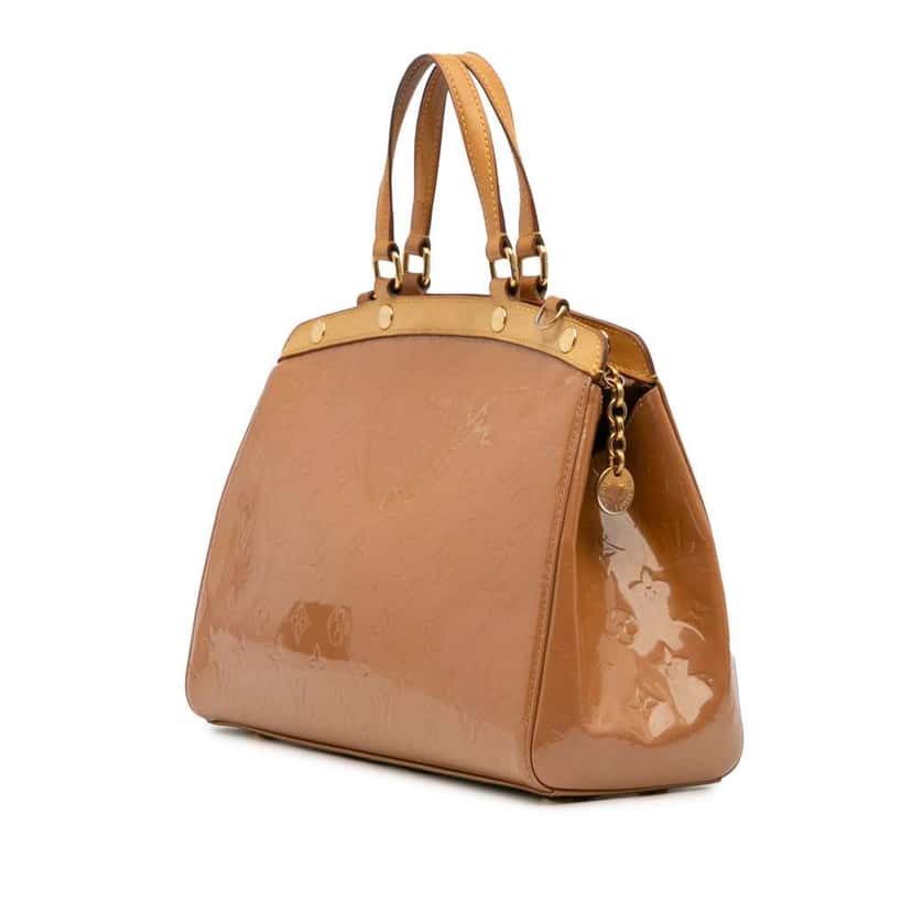 Louis Vuitton Monogram Vernis Brea MM Brown Leather Good condition - Back View
