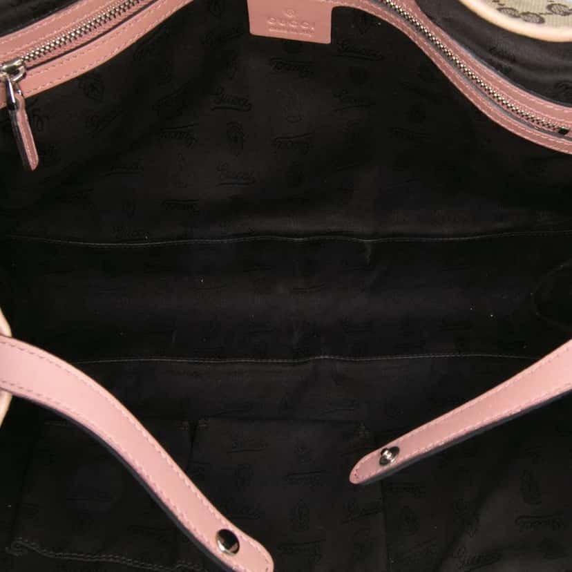 Gucci GG Canvas Twins Tote Brown Canvas Good condition - Model View