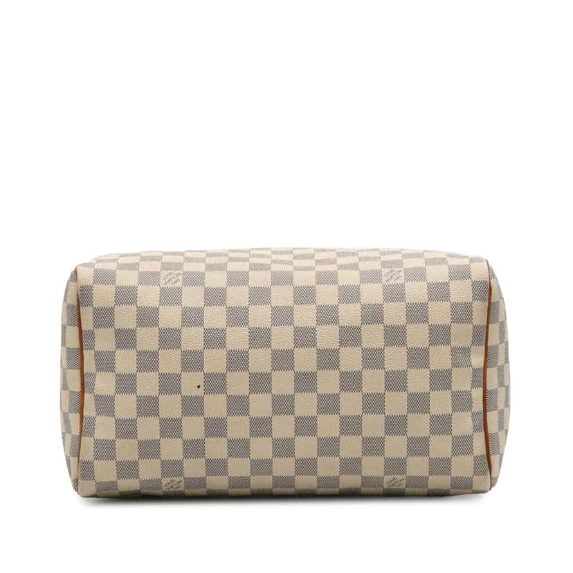 Louis Vuitton Damier Azur Speedy 30 White Good condition - Inside View