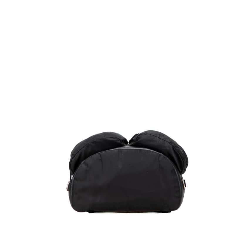 Prada Saffiano Trimmed Tessuto Backpack Black Good condition - Inside View