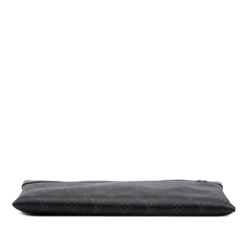 Louis Vuitton Monogram Eclipse Discovery Pochette GM Black Canvas Good condition - Inside View
