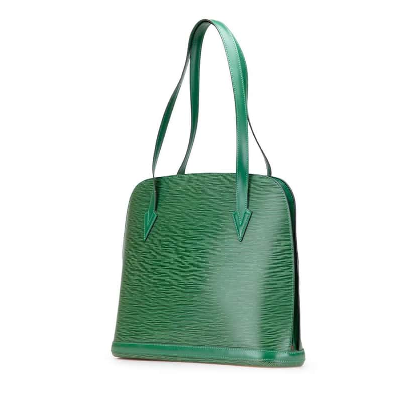 Louis Vuitton Epi Lussac Green Leather Good condition - Back View