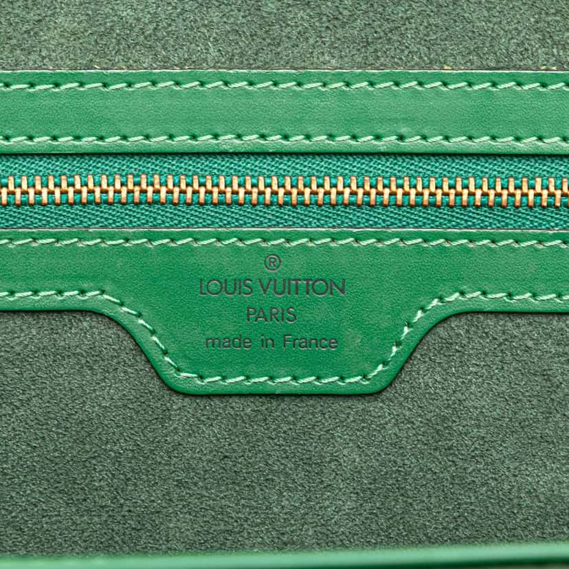 Louis Vuitton Epi Lussac Green Leather Good condition - Box View