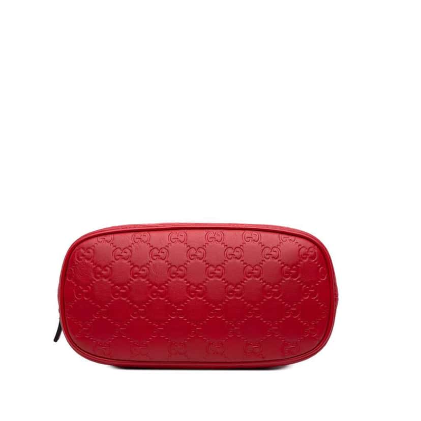 Gucci Mini Guccissima Dome Satchel Red Leather Good condition - Inside View