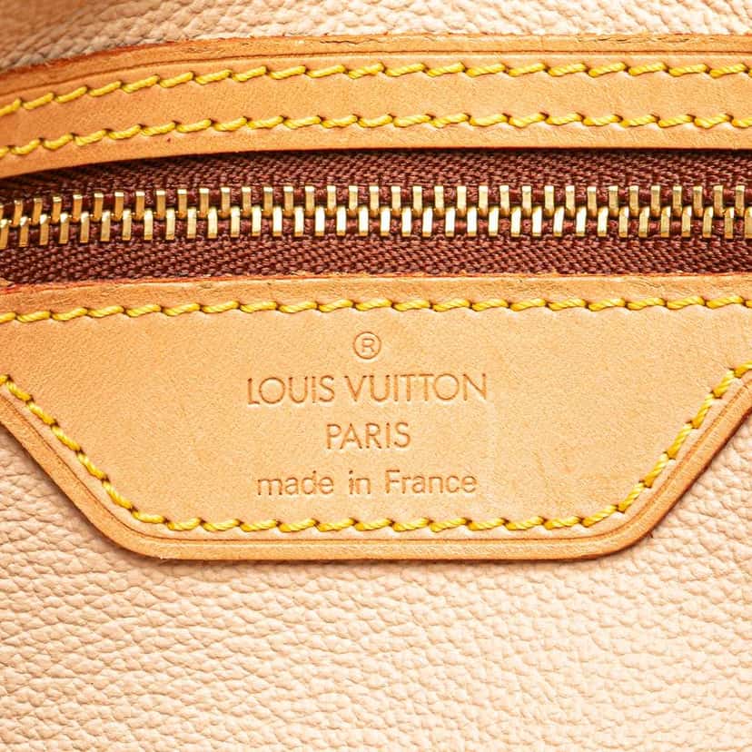 Louis Vuitton Monogram Petit Bucket Brown Fair condition - Box View