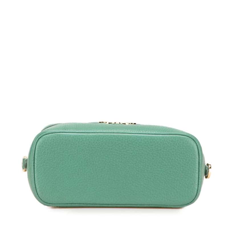 Prada Mini Vitello Daino Vanity Top Handle Bag Green Leather Good condition - Inside View