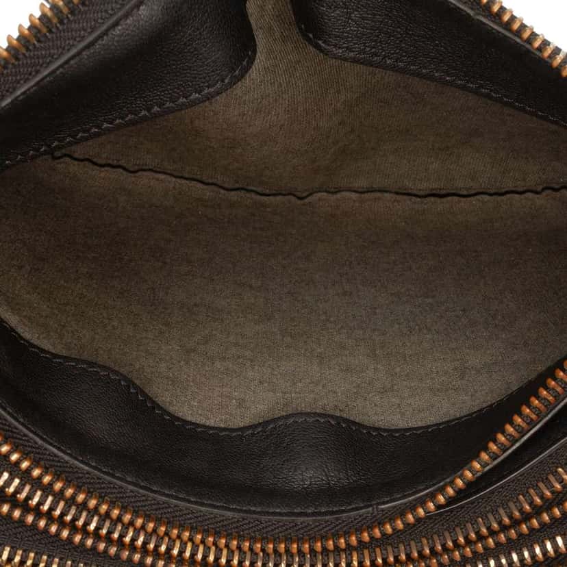 Celine Small Lambskin Trio Crossbody Black Leather Good condition - Model View
