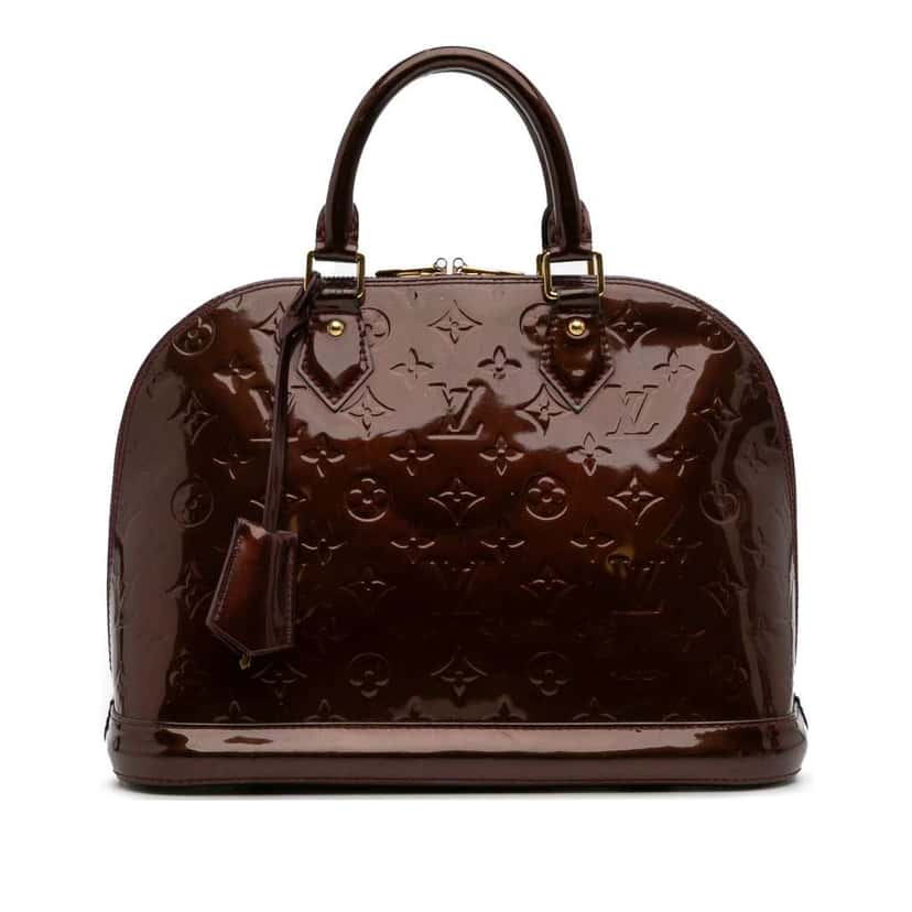 Louis Vuitton Monogram Vernis Alma PM Red Leather Good condition - Front View