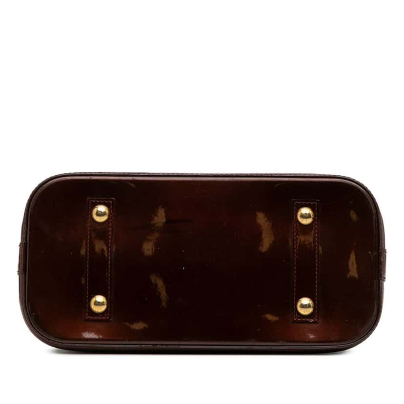 Louis Vuitton Monogram Vernis Alma PM Red Leather Good condition - Inside View