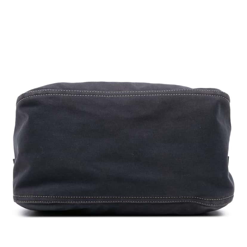 Fendi Canvas FF Marble Double Flap Shoulder Bag Blue Canvas Good condition - Inside View