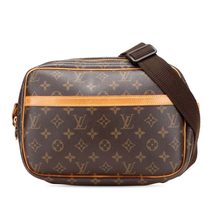 Louis Vuitton Monogram Reporter PM Brown Canvas Good condition - Front View
