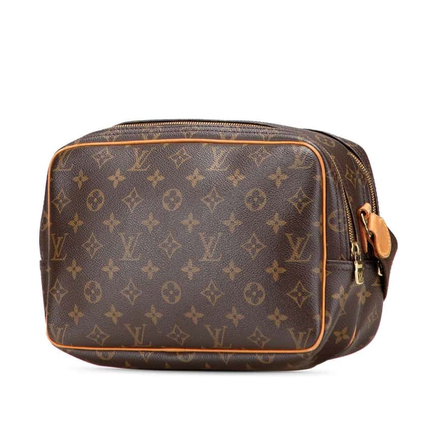 Louis Vuitton Monogram Reporter PM Brown Canvas Good condition - Back View