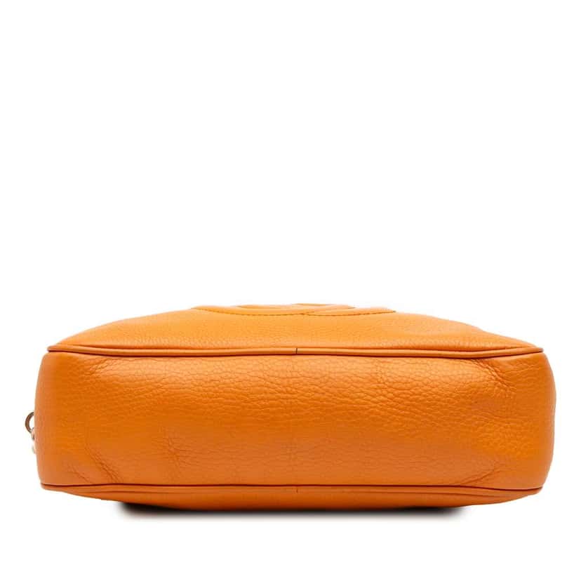 Gucci Leather Soho Chain Zip Shoulder Bag Orange Leather Good condition - Inside View