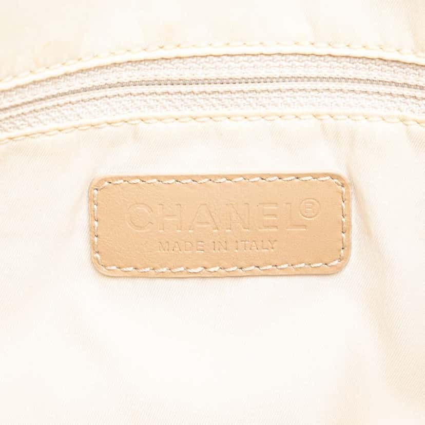 Chanel New Travel Line Nylon Satchel Brown Fair condition - Box View