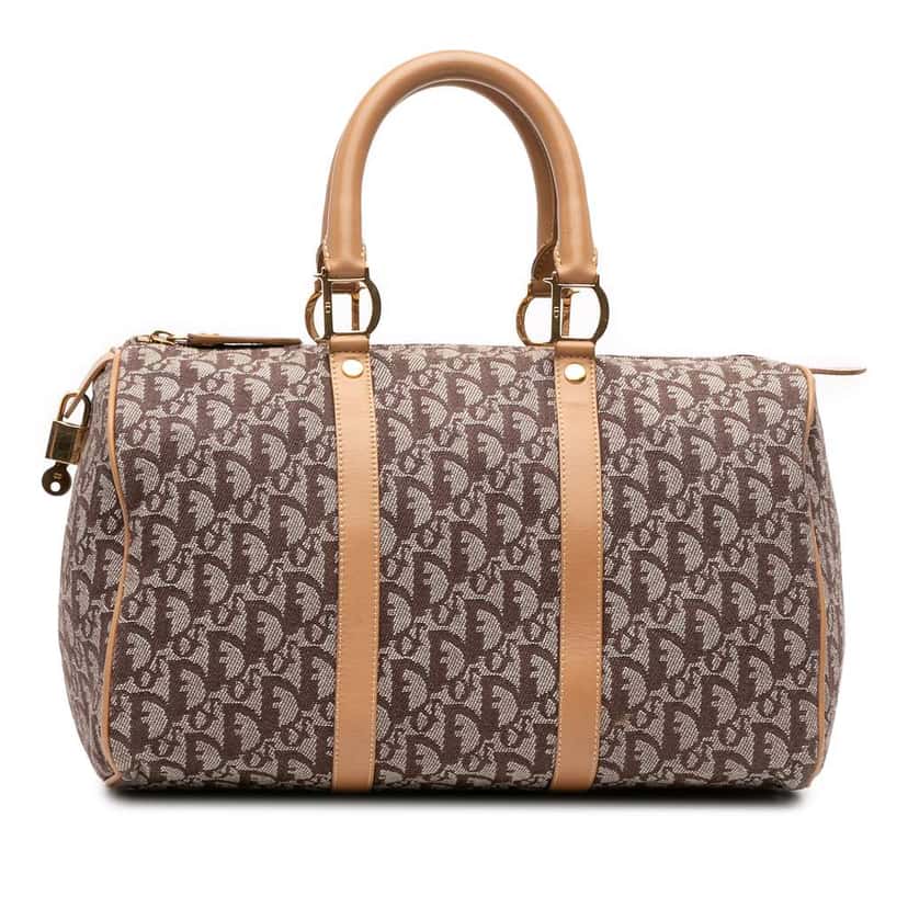 Dior Diorissimo Trotter Canvas Boston Brown Canvas Good condition - Front View