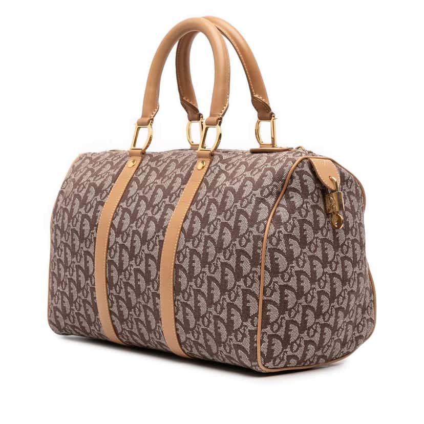Dior Diorissimo Trotter Canvas Boston Brown Canvas Good condition - Back View