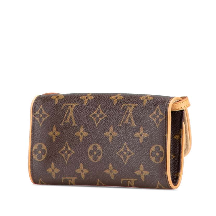 Louis Vuitton Monogram Pochette Twin PM Brown Canvas Good condition - Back View