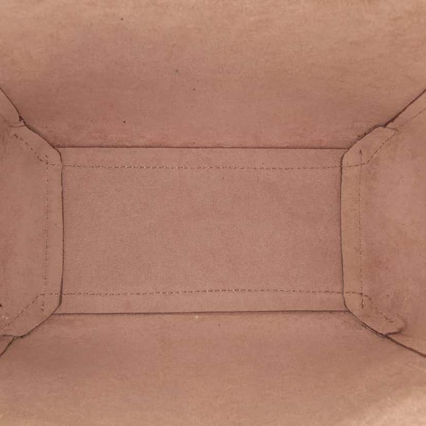 Celine Nano Grained Calfskin Belt Bag Pink Leather Good condition - Model View