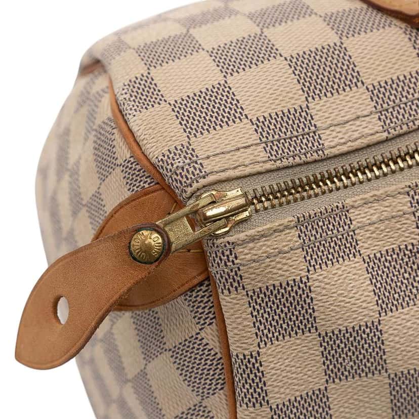 Louis Vuitton Damier Azur Speedy 30 White Good condition - Model View