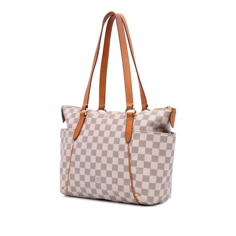 Louis Vuitton Damier Azur Totally PM White Canvas Good condition - Back View