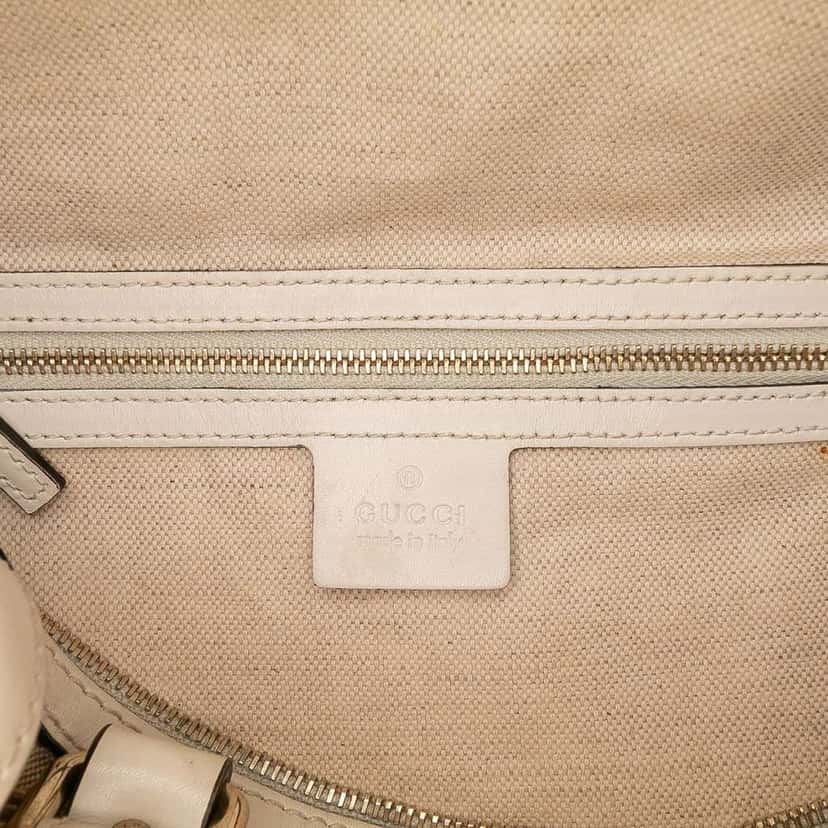 Gucci Small Diamante Canvas Joy Boston Bag Brown Canvas Good condition - Box View