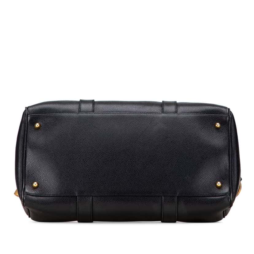 Chanel CC Caviar Boston Bag Black Leather Good condition - Inside View