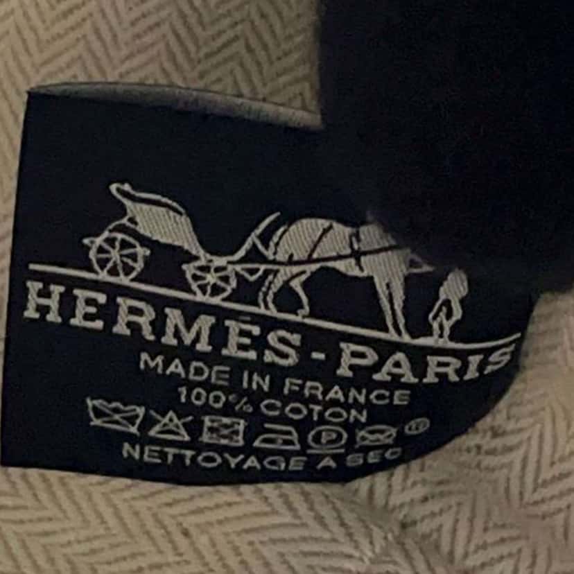 Hermès Large Canvas Bride A Brac Case Blue Canvas Good condition - Box View