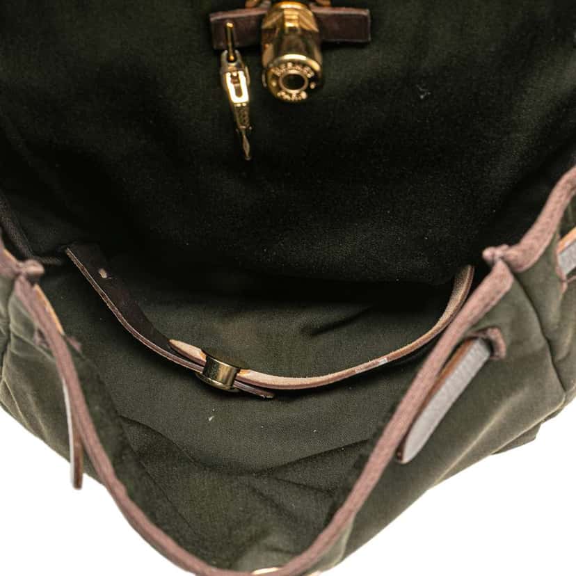 Hermès Toile Herbag Backpack PM Brown Canvas Good condition - Model View