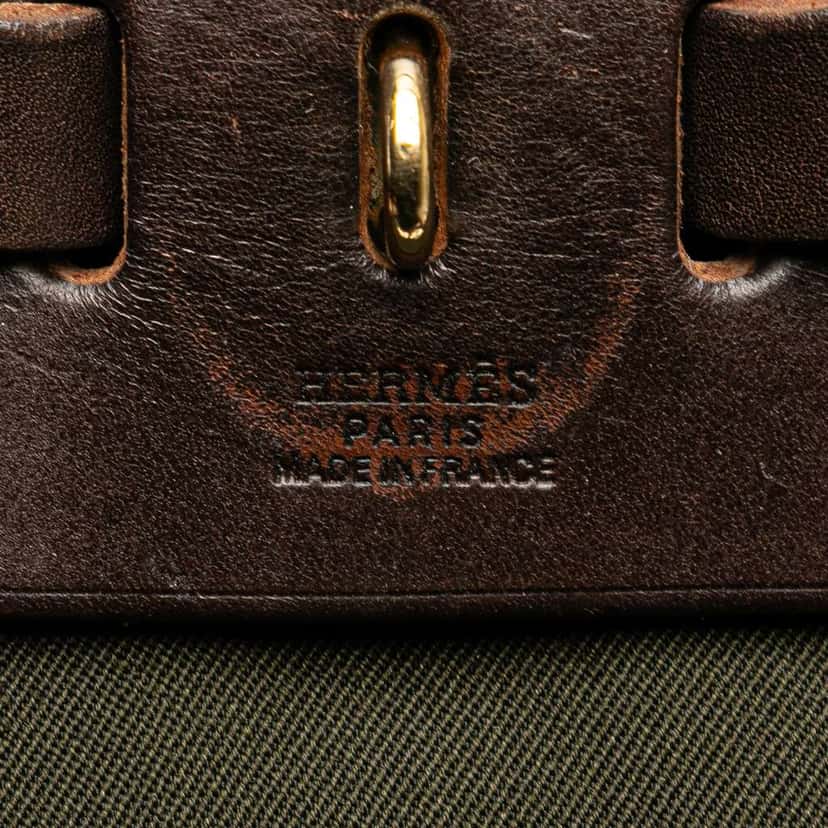 Hermès Toile Herbag Backpack PM Brown Canvas Good condition - Box View