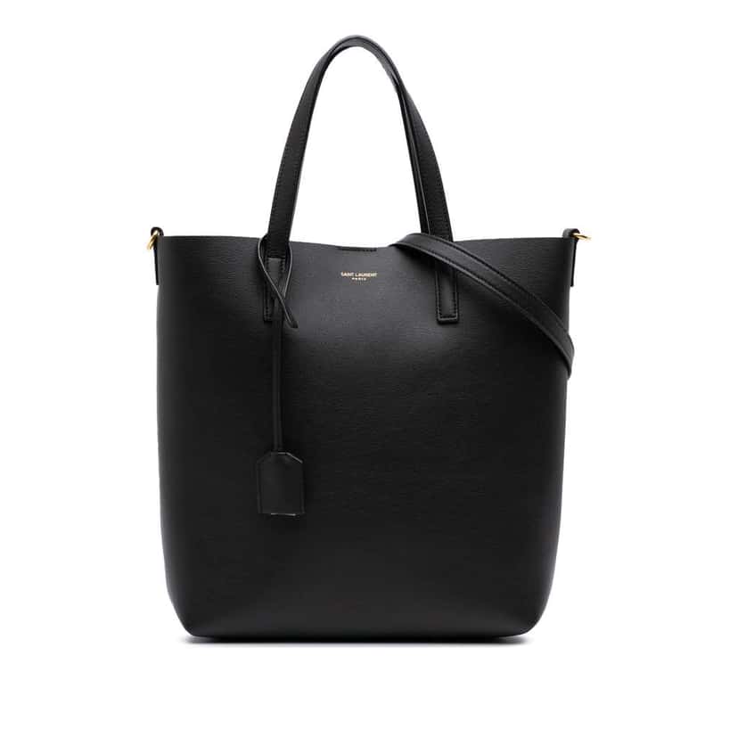 Saint Laurent Toy Leather North South Shopping Tote Black Leather Good condition - Front View