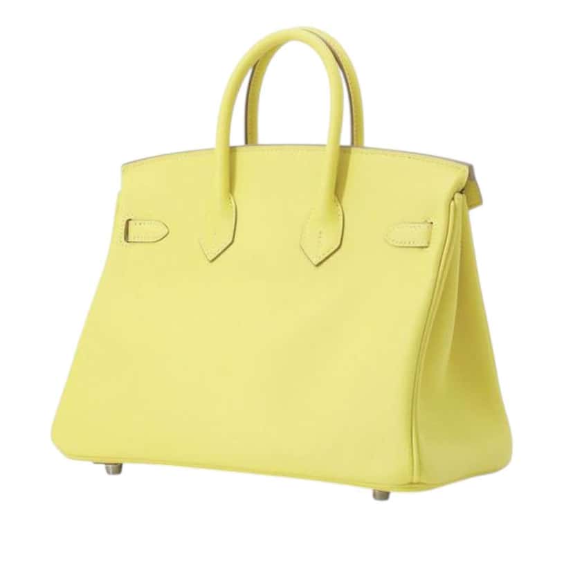 Hermès Swift Birkin Retourne 25 Yellow Leather Very good condition - Back View