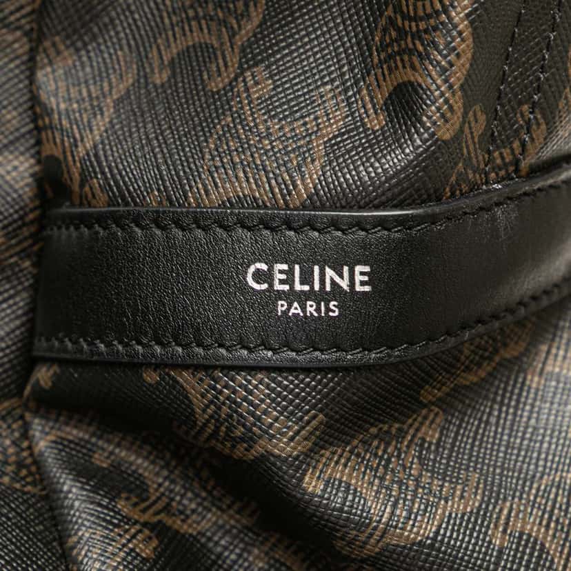 Celine Medium Triomphe Coated Canvas Backpack Brown Canvas Good condition - Box View