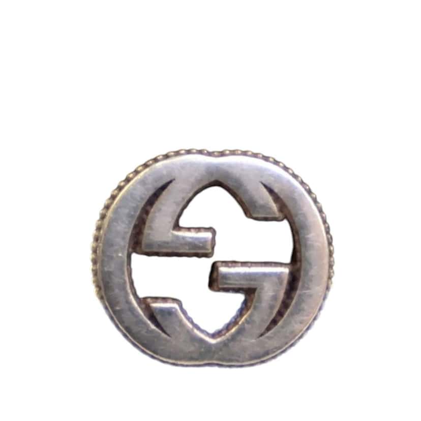 Gucci Sterling Silver Interlocking G Ear Studs Silver Silver Good condition - Inside View