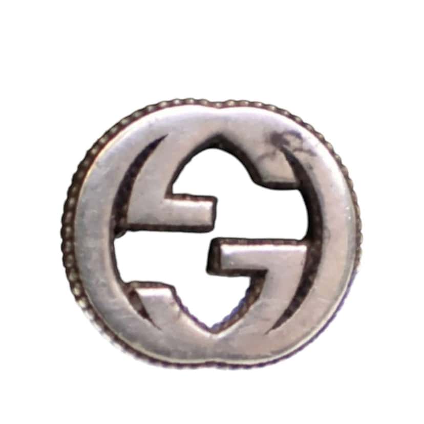Gucci Sterling Silver Interlocking G Ear Studs Silver Silver Good condition - Model View