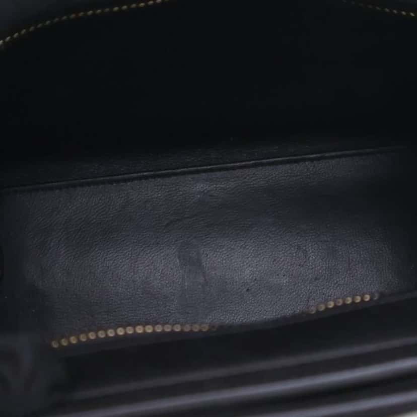 Celine Nano Tricolor Grained Calfskin and Nubuck Luggage Tote Grey Leather Good condition - Box View