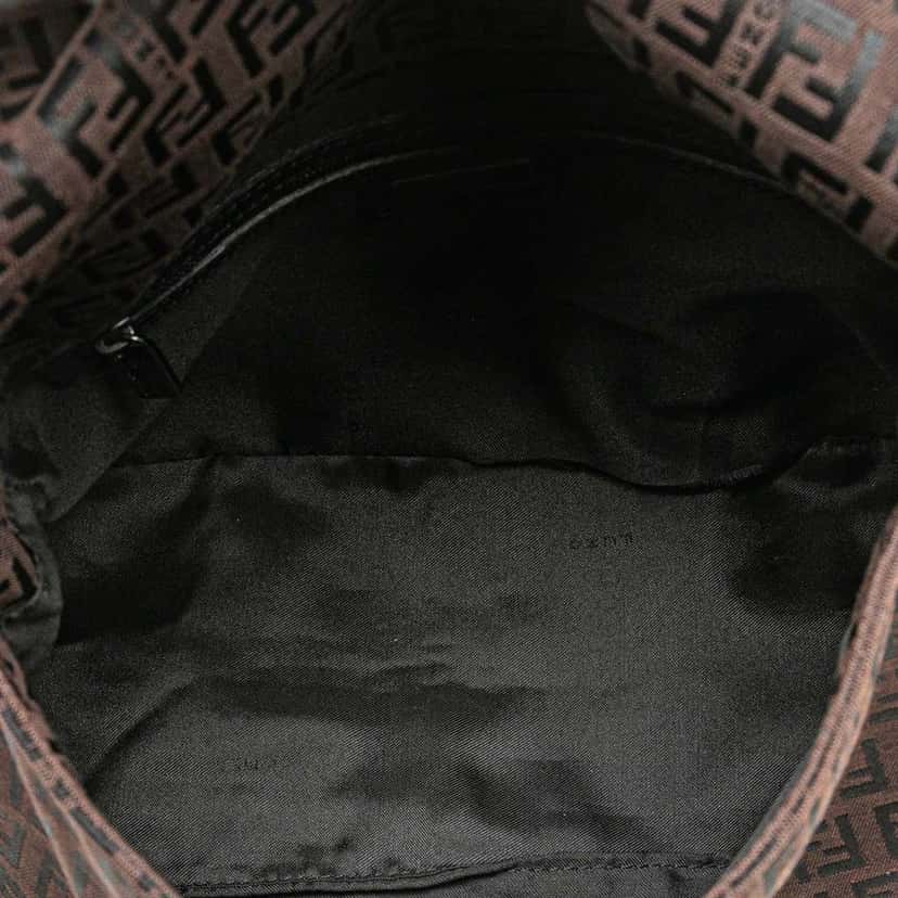 Fendi Zucchino Canvas Mamma Forever Brown Canvas Fair condition - Model View