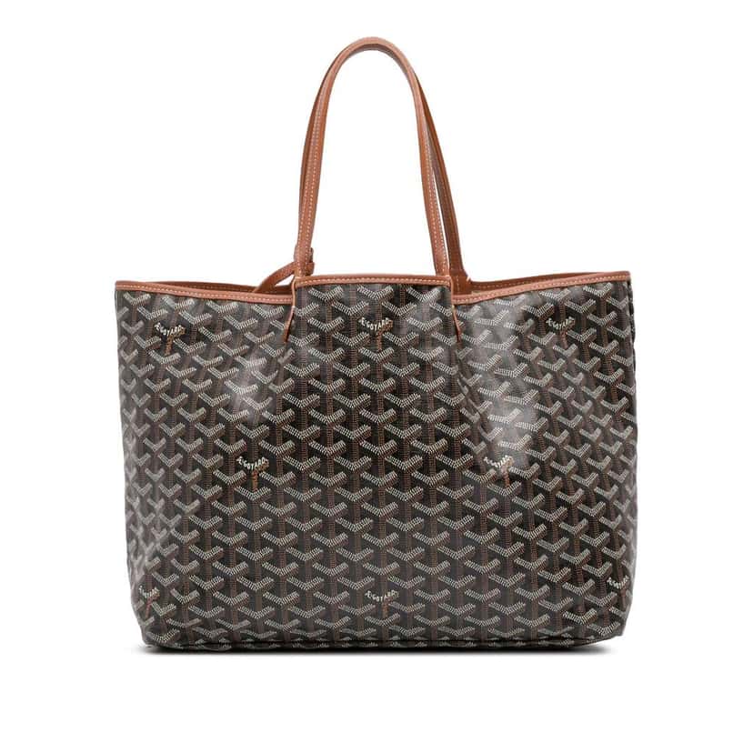 Goyard Goyardine Saint Louis PM Black Canvas Good condition - Front View