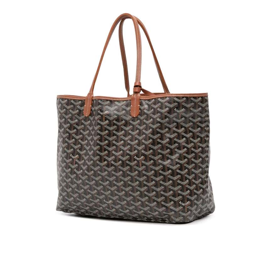 Goyard Goyardine Saint Louis PM Black Canvas Good condition - Back View