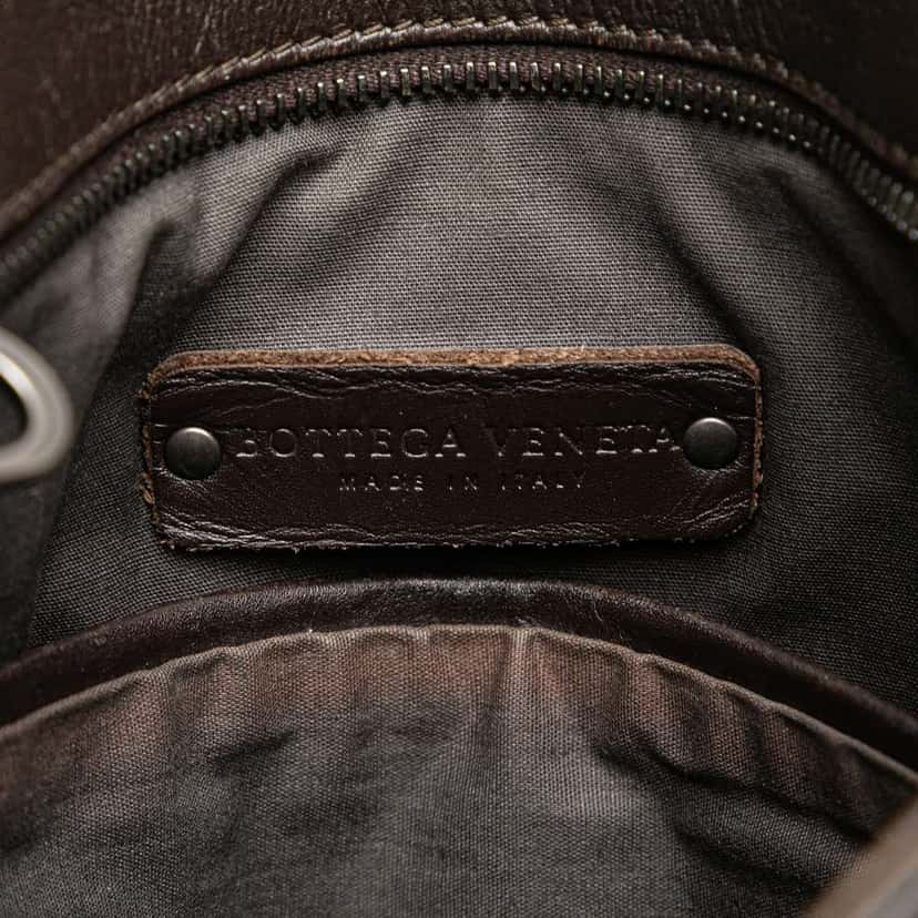Bottega Veneta Nappa Intrecciato Crossbody Brown Leather Good condition - Box View
