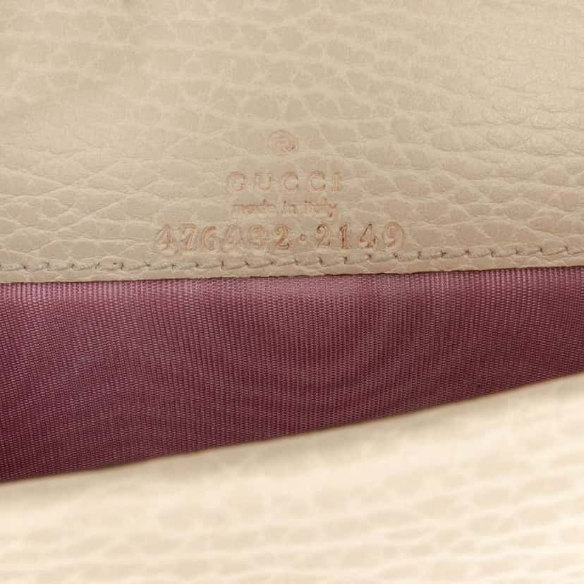 Gucci Mini Dionysus Leather Crossbody White Leather Good condition - Box View
