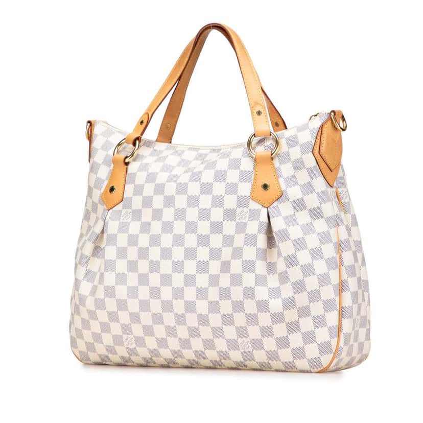 Louis Vuitton Damier Azur Evora MM White Good condition - Back View