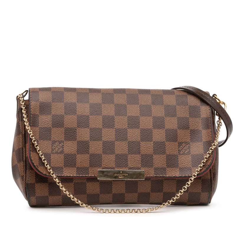Louis Vuitton Damier Ebene Favorite MM Brown Good condition - Front View