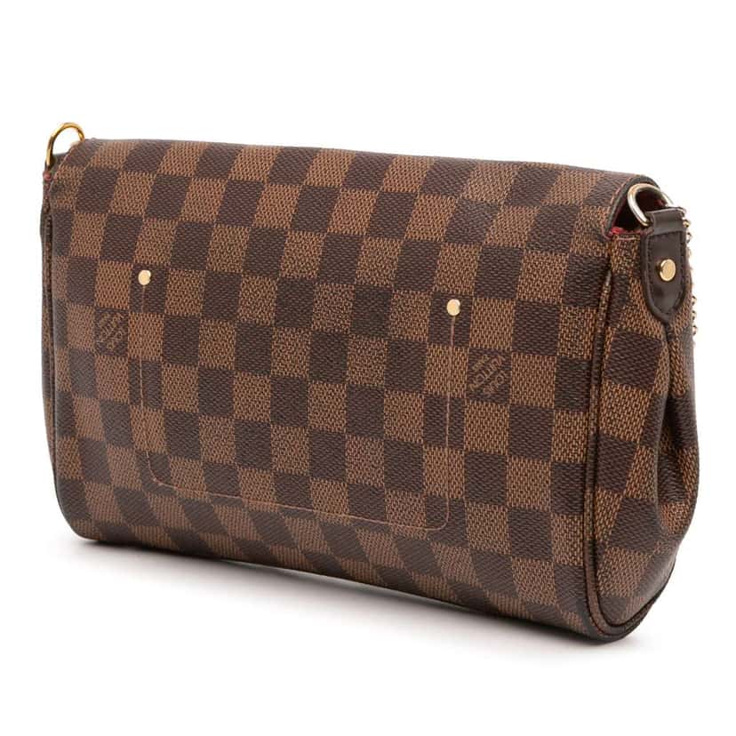 Louis Vuitton Damier Ebene Favorite MM Brown Good condition - Back View