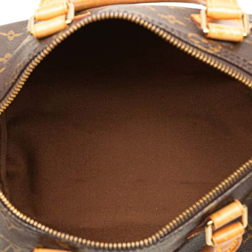 Louis Vuitton Monogram Speedy 25 Brown Canvas Good condition - Model View