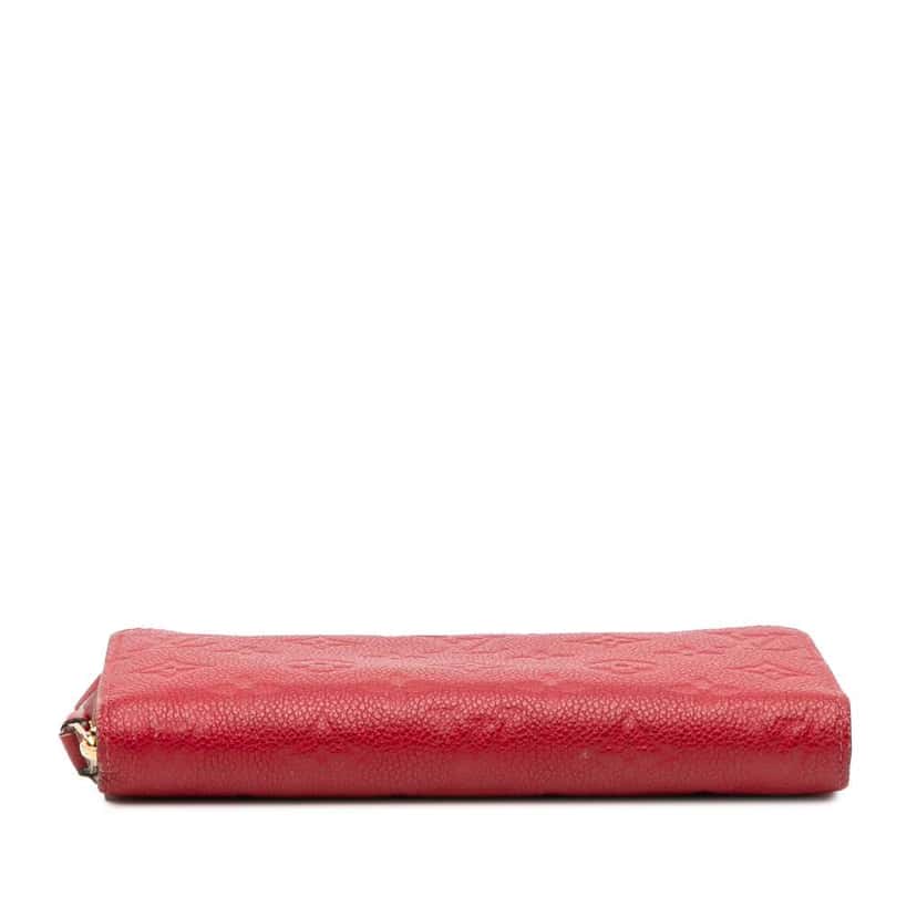 Louis Vuitton Monogram Empreinte Zippy Long Wallet Red Leather Good condition - Inside View