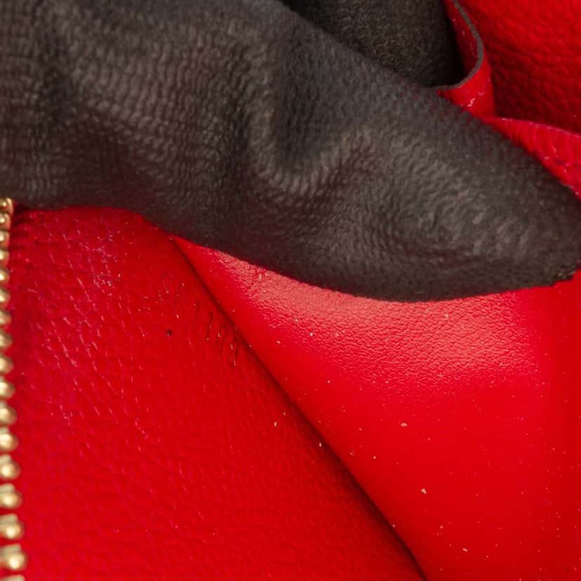 Louis Vuitton Monogram Empreinte Zippy Long Wallet Red Leather Good condition - Box View