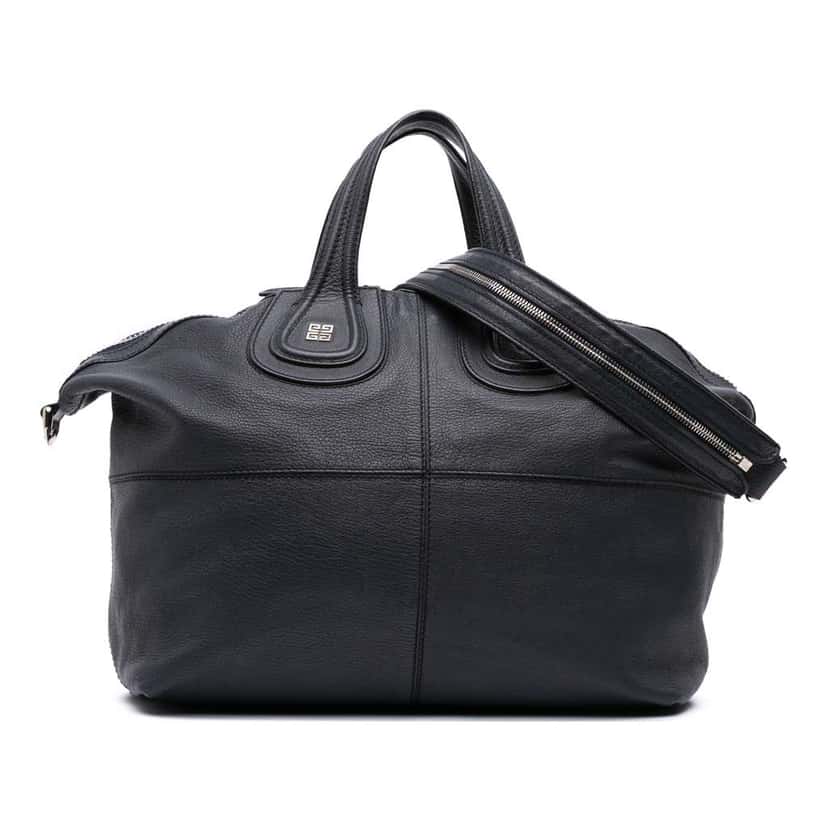 Givenchy Medium Sugar Goatskin Nightingale Satchel Blue Leather Good condition - Front View