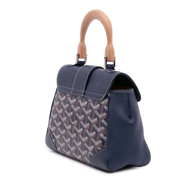 Goyard Mini Goyardine Saigon Souple Blue Canvas Good condition - Back View