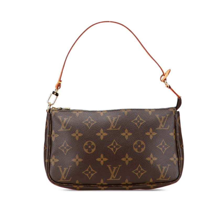 Louis Vuitton Monogram Pochette Accessoires Brown Fair condition - Front View